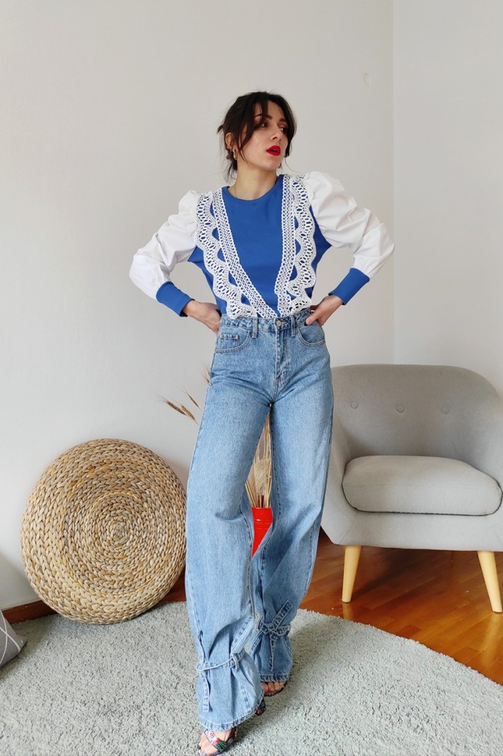 Ankle Tie Jeans