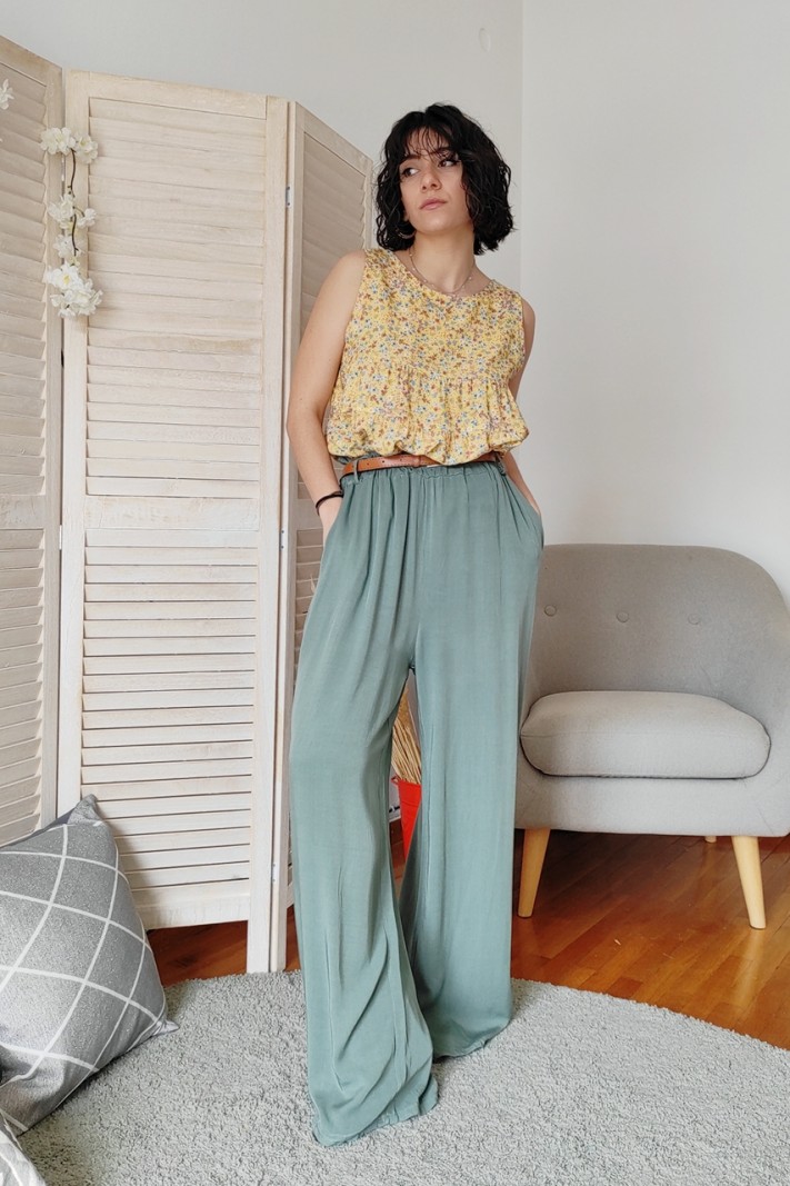 Monochrome wide leg trousers Monochrome wide leg trousers