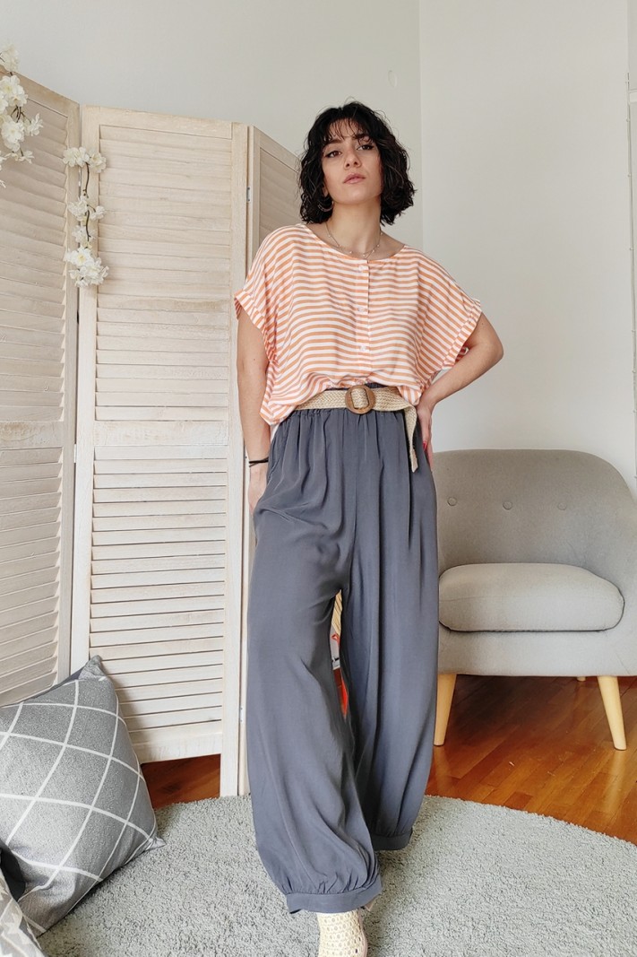 Belted wide leg trousers Belted wide leg trousers