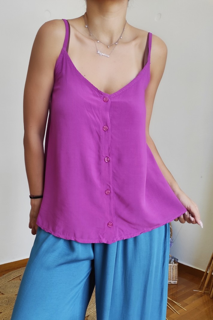 Buttoned cami top
