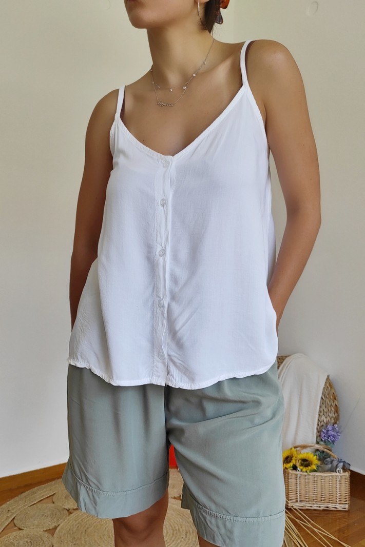 Buttoned cami top