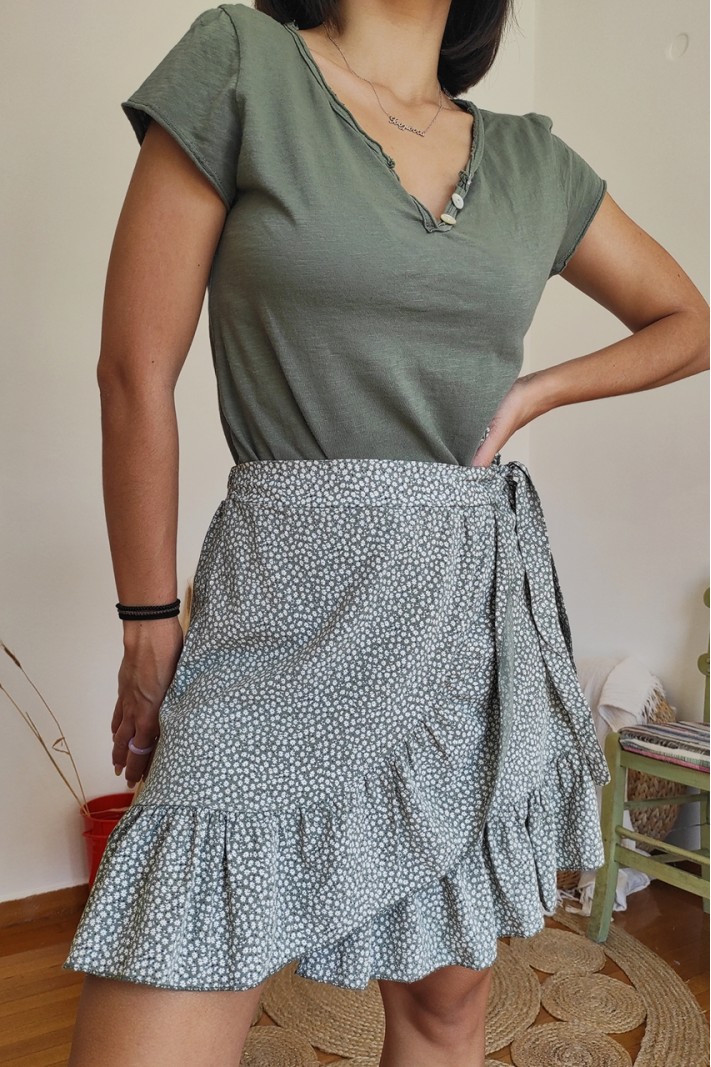 Croise mini skirt